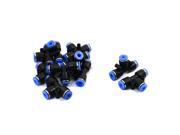10Pcs 3 Ways 4mm to 4mm Coupler T Style Quick Adapter Push in Fittings 10Pcs 3 Ways 4mm to 4mm Coupler T Style Quick Adapter Push in Fittings