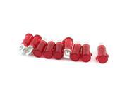 9 Pcs DC 12V MAX-14A Red Illuminated Pilot Signal Indicator Lamp 9 Pcs DC 12V MAX-14A Red Illuminated Pilot Signal Indicator Lamp