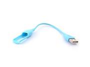 Unique Bargains Replacement USB Charger Cord Wireless Activity Bracelet Sky Blue for Fitbit Flex