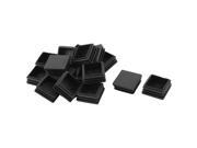 Unique Bargains 16 Pcs Antislip Plastic Square 37mm x 37mm Chair Foot Cover Table Furniture Leg Protector Black Unique Bargains 16 Pcs Antislip Plastic Square 37mm x 37mm Chair Foot Cover Table Furniture Leg Protector Black