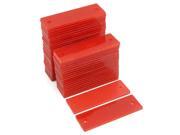 Truck Trailer Plastic Rectangle Reflective Warning Plate Reflectors Red 50 Pcs Truck Trailer Plastic Rectangle Reflective Warning Plate Reflectors Red 50 Pcs