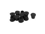 8.5 x 12 x 9.5mm Rubber Table Chair Leg Foot Covers Floor Protector Black 10pcs 8.5 x 12 x 9.5mm Rubber Table Chair Leg Foot Covers Floor Protector Black 10pcs