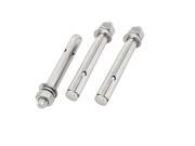M12x120mm 304 Stainless Steel Air Condition Sleeve Anchor Expansion Bolt 3pcs M12x120mm 304 Stainless Steel Air Condition Sleeve Anchor Expansion Bolt 3pcs
