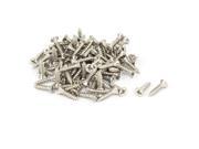 3mmx13mm Thread Phillips Flat Head Self Tapping Screws Silver Tone 100pcs 3mmx13mm Thread Phillips Flat Head Self Tapping Screws Silver Tone 100pcs