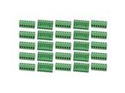 25Pcs AC 300V 15A 5.08mm Pitch 7P Terminal Block Wire Connector for PCB Mounting 25Pcs AC 300V 15A 5.08mm Pitch 7P Terminal Block Wire Connector for PCB Mounting