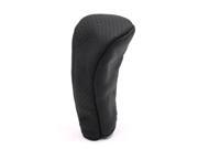 Universal Faux Leather Zipper Closure Car Gear Shift Knob Protective Cover Black Universal Faux Leather Zipper Closure Car Gear Shift Knob Protective Cover Black