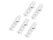 Cabinet Door Safety Slide Latch Lock Barrel Bolt Silver Tone 9.6cm Long 5 PCS Cabinet Door Safety Slide Latch Lock Barrel Bolt Silver Tone 9.6cm Long 5 PCS