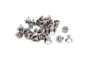 M2.5x4mm 304 Stainless Steel Flat Head Torx Anti Theft Machine Screws 30pcs M2.5x4mm 304 Stainless Steel Flat Head Torx Anti Theft Machine Screws 30pcs