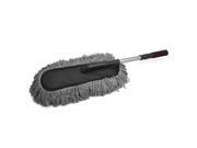 Microfiber Telescoping Handle Car Wax Brush Dirt Cleaning Mop Duster Tool Gray Microfiber Telescoping Handle Car Wax Brush Dirt Cleaning Mop Duster Tool Gray