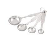 Stainless Steel Round Head Tea Coffee Condiment Measuring Spoon Set 4 in 1 Stainless Steel Round Head Tea Coffee Condiment Measuring Spoon Set 4 in 1