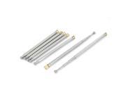 Unique Bargains 7pcs 310mm Metal 5 Sections Telescopic Antenna Aerial for FM Radio TV Control Unique Bargains 7pcs 310mm Metal 5 Sections Telescopic Antenna Aerial for FM Radio TV Control