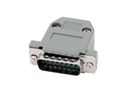 DB15 15 Pins 2 Rows Male Converter Connector Adapter w Housing Assembly Shell DB15 15 Pins 2 Rows Male Converter Connector Adapter w Housing Assembly Shell