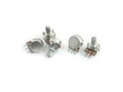 Unique Bargains 5Pcs B5K 8mm Metal Rotating Shaft Rotary Single Linear Taper Potentiometers Unique Bargains 5Pcs B5K 8mm Metal Rotating Shaft Rotary Single Linear Taper Potentiometers