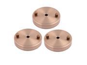 3pcs 100mmx20mm Ceiling Plate Chassis Base Pendant Light Accessories Copper Tone 3pcs 100mmx20mm Ceiling Plate Chassis Base Pendant Light Accessories Copper Tone