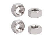 M8x12mmx6.2mm 304 Stainless Steel Female Thread Hex Nuts Fasteners 4pcs M8x12mmx6.2mm 304 Stainless Steel Female Thread Hex Nuts Fasteners 4pcs
