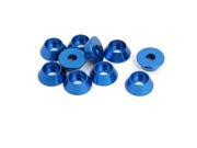 M4 Aluminium Alloy Engine Bay Hatch Lid Bumper Fender Washer Royal Blue 10pcs M4 Aluminium Alloy Engine Bay Hatch Lid Bumper Fender Washer Royal Blue 10pcs