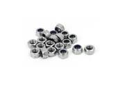 M5 x 0.8mm 304 Stainless Steel Nylock Nylon Insert Hex Lock Nut 20PCS M5 x 0.8mm 304 Stainless Steel Nylock Nylon Insert Hex Lock Nut 20PCS