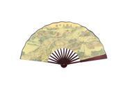 Riverside Scene at Qingming Festival Print Straight Rod Handheld Folding Fan Riverside Scene at Qingming Festival Print Straight Rod Handheld Folding Fan