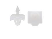 20 Pcs 8mm Hole Dia White Plastic Rivets Fastener Clips for Car Auto Fender 20 Pcs 8mm Hole Dia White Plastic Rivets Fastener Clips for Car Auto Fender