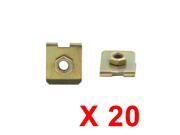 20Pcs U-Type Metal Windscreen Fairing Fastener Clips Bronze Tone for 5mm Screw 20Pcs U-Type Metal Windscreen Fairing Fastener Clips Bronze Tone for 5mm Screw
