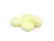 4Pcs 3.5 Inches Dia Round Sponge Car Wax Polishing Cleaning Pads Tool Yellow 4Pcs 3.5 Inches Dia Round Sponge Car Wax Polishing Cleaning Pads Tool Yellow