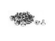 M6x12mm 304 Stainless Steel Flat Head Hex Socket Screws DIN7991 25pcs M6x12mm 304 Stainless Steel Flat Head Hex Socket Screws DIN7991 25pcs