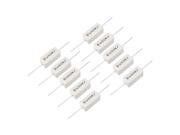 5W 10k Ohm Power Resistor Ceramic Cement Resistor Axial Lead 10 Pcs White 5W 10k Ohm Power Resistor Ceramic Cement Resistor Axial Lead 10 Pcs White