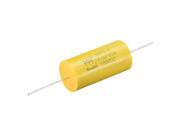 Film Capacitor 100V DC 18uF Round Axial Polypropylene Film Capacitor for Audio Divider Yellow Film Capacitor 100V DC 18uF Round Axial Polypropylene Film Capacitor for Audio Divider Yellow