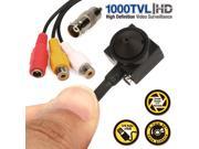 Wired HD 1000TVL Mini HIDDEN Pinhole Audio CCTV Security Camera Surveilance