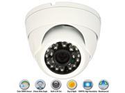 Weatherproof 1 3 CMOS 3.6mm 1000TVL Outdoor Metal CCTV Security Camera White
