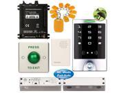 DIY Access Control Waterproof Keypad Office RFID Entry System Electric Bolt Glass Door Lock NC Fail Safe
