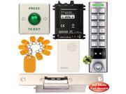 DIY Access Control Waterproof Keypad Office RFID Home Entry System Kit Electric Strike Lock NO Fail Secure