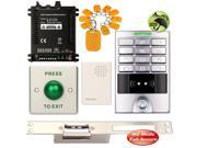 DIY Access Control Waterproof Keypad Office RFID Entry Code System Kit Long Type Electric Strike Lock NO Fail Secure