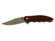 Puma Vintage 3530 SGB Red Pakkawood Folding Knife Drop Blade Clip 6503530