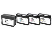 Superb Choice® Remanufactured ink Cartridge for HP 932XL Black Cyan Magenta Yellow use in HP Officejet 7610 Printer