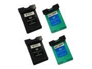 Superb Choice® Remanufactured ink Cartridge for HP 92 93 C9362WN C9361WN pack of 2 Black Tri Color