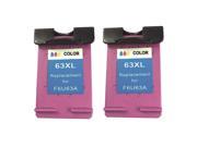 Superb Choice® Remanufactured ink Cartridge for HP 63XL use in HP Deskjet 2131 2 Tri Color