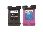 Superb Choice® Remanufactured ink Cartridge for HP 63XL use in HP Deskjet 2134 Black Tri Color