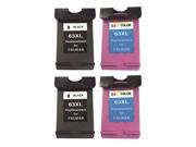 Superb Choice® Remanufactured ink Cartridge for HP 63XL use in HP OfficeJet 3830 2 Black 2 Tri Color