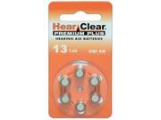 HearClear Size 13 Hearing Aid Batteries 60 Batteries