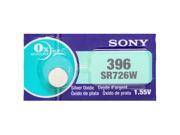 Sony 396 SR726W 1.55V Silver Oxide 0%Hg Mercury Free Watch Battery 200 Batteries