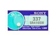 Sony 337 SR416SW 1.55V Silver Oxide 0%Hg Mercury Free Watch Battery 200 Batteries