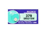 Sony 379 SR521SW 1.55V Silver Oxide 0%Hg Mercury Free Watch Battery 8 Batteries