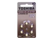 UPC 043297011502 product image for Toshiba Size 312 No Mercury Zinc Air Hearing Aid Batteries - 6 batteries | upcitemdb.com