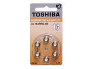 UPC 043297011519 product image for Toshiba Size 13 Mercury Free Hearing Aid Batteries (6 Batteries) | upcitemdb.com