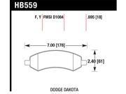 Hawk Performance HB559F.695 Disc Brake Pad