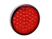 KC HiLites 1002 LED Brake Tail Light 4 in. Round Red Red