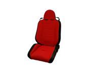 Rugged Ridge 13406.53 RRC Off Road Racing Seat Reclinable Red 76 02 Jeep CJ And Wrangler