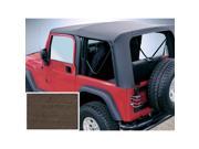 Rugged Ridge 13729.36 XHD Soft Top Khaki Clear Windows 97 06 Jeep Wrangler TJ