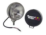 Rugged Ridge 15206.01 6 Inch Round HID Off Road Fog Light Stainless Steel Housing